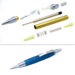 Chrome Spiral Click Pen Kit