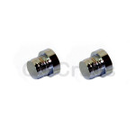 Slimline / Fancy /  End Cap - Chrome Pack of 2